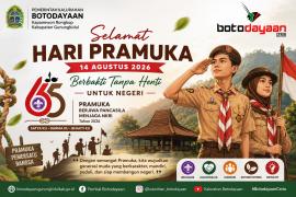 Selamat Hari Pramuka ke-65 Tahun 2026, Lurah Botodayaan Ajak Generasi Muda Berbakti untuk Negeri